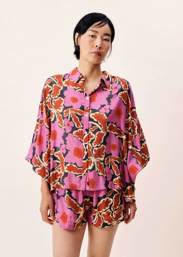 FLORAL PUFF SLEEVE TOP