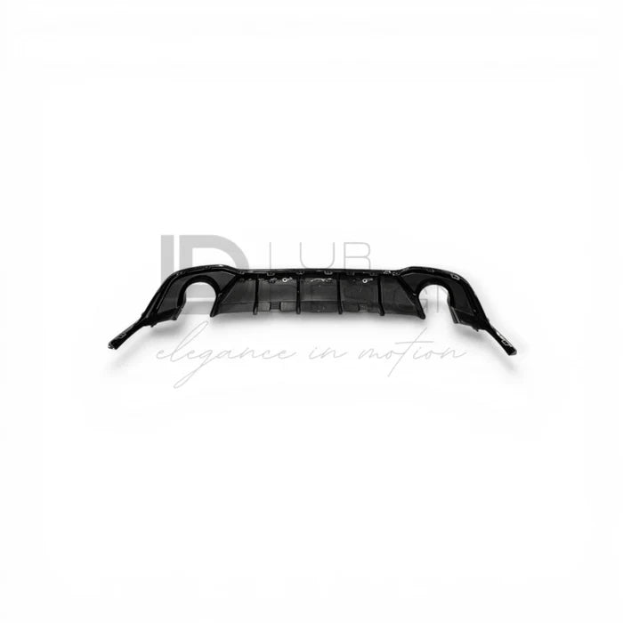 Volkswagen Golf MK8 gti rear diffuser with Lur Design Logo on a white background.