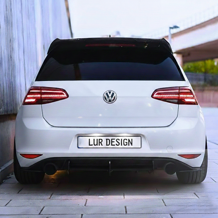 Volkwagen Golf VII 7/7.5  V2 Rear Spoiler GTI/R/GTD/GTE/R LINE | Lur Design