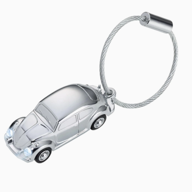 VW Beetle with Led Nail Friendly Keyring