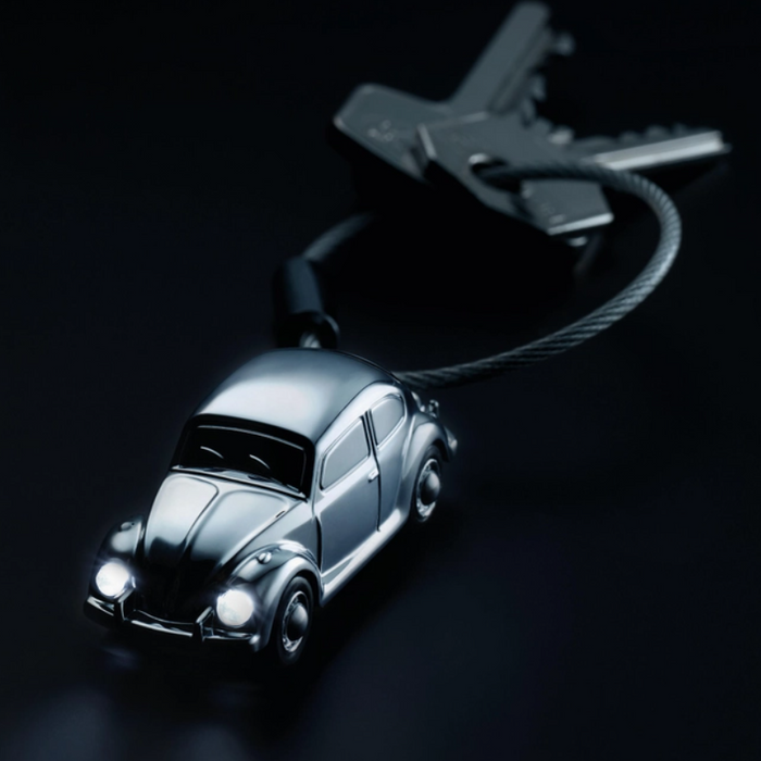 VW Beetle with Led Nail Friendly Keyring