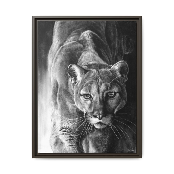 "Watcher in the Woods" Framed Canvas