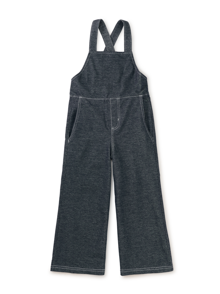 Wide Leg Denim-Like Overalls
