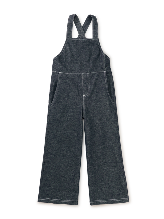 Wide Leg Denim-Like Overalls