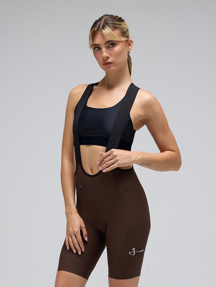 WOMEN'S G90 ULTRA BIB SHORTS - CHOCOLATE