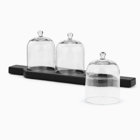 Wood Tray with Cloche