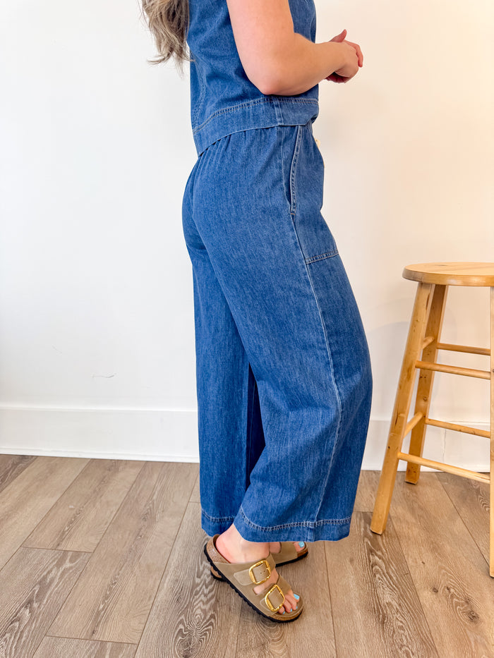 [Z SUPPLY] Daycation Deep Water Denim Utility Pant