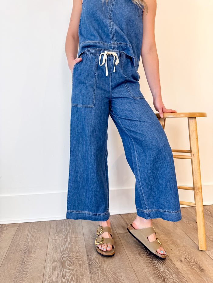 [Z SUPPLY] Daycation Deep Water Denim Utility Pant
