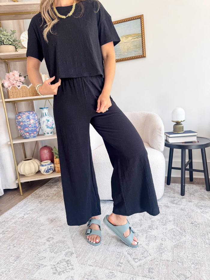 [Z SUPPLY] Scout Textured Slub Black Pant