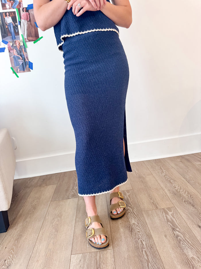 [Z SUPPLY] Yessenia Whipstitch Eclipse Skirt
