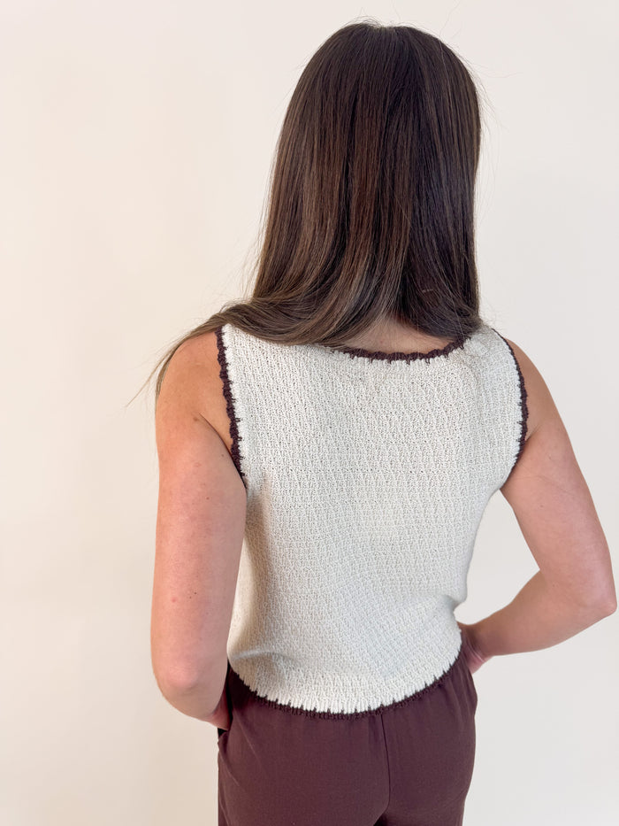 [Z SUPPLY] Yessenia Whipstitch Linen Tank