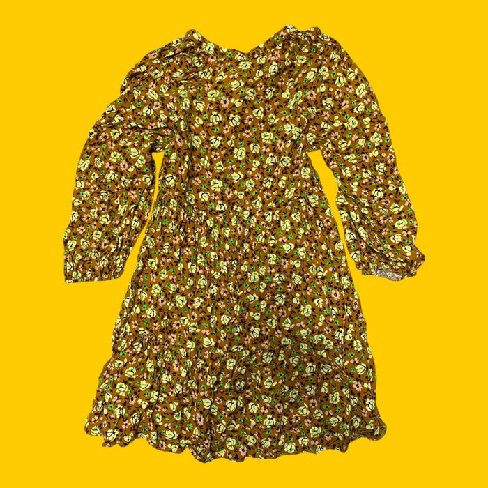 zara brown dress 10y