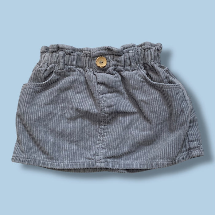 zara cord skirt 12-18m