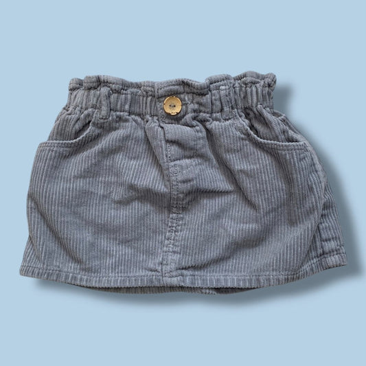 zara cord skirt 12-18m