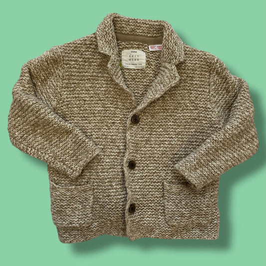 zara knit cardigan 18-24m
