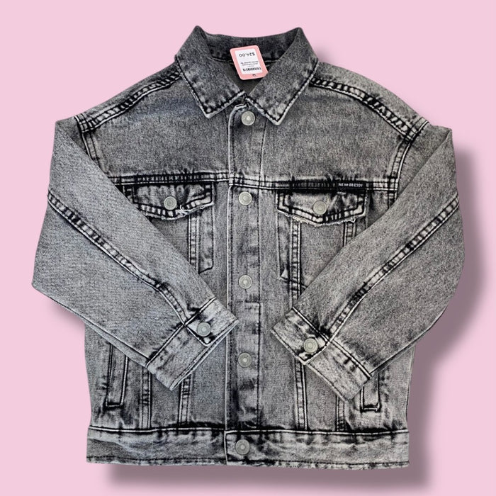 zara oversized denim jacket 6y