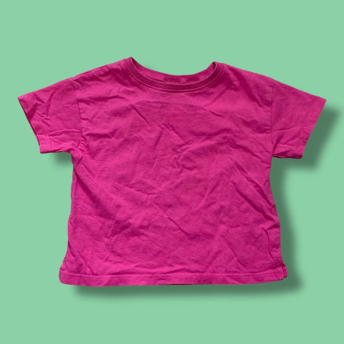 zara pink tshirt 9-12m