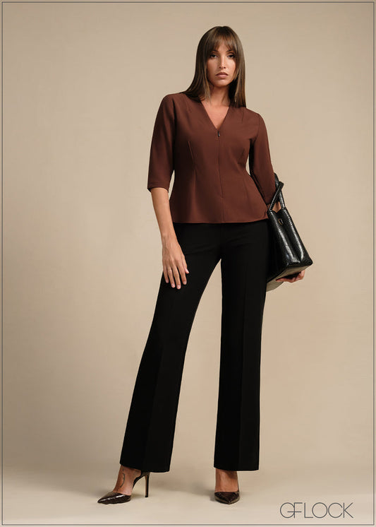 Zipper Detailed Top - 020226